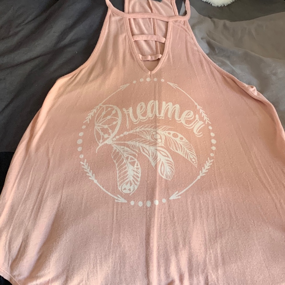 Soft pink tank top